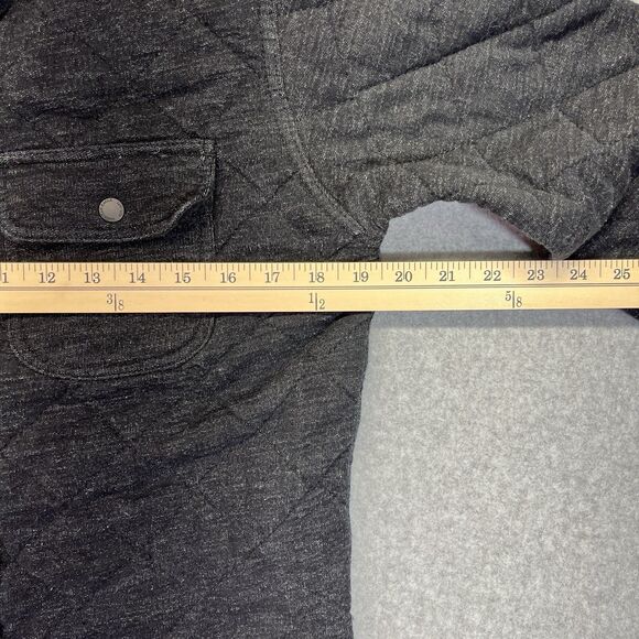 American Eagle Quilted Jacket Women’s XS Dark Gray Snap Front 9167 2014 - Picture 9 of 11